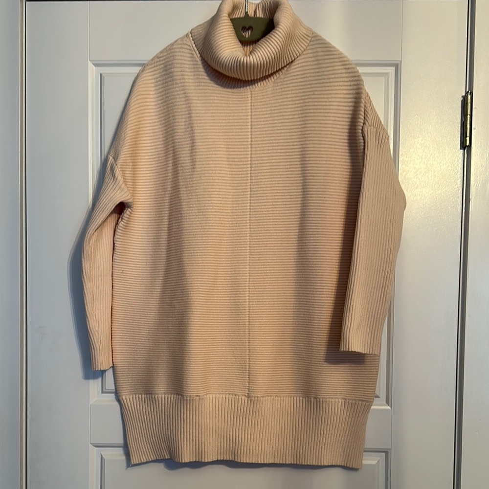 Cream Cowl Neck Oversized Sweater